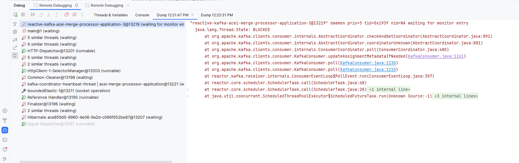 Debugging in IntelliJ